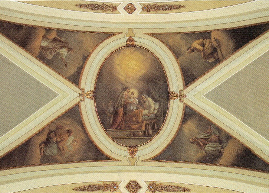 Natività di Maria - 1863 - affresco - chiesa di Santa Maria Assunta - Cimbergo (BS)
